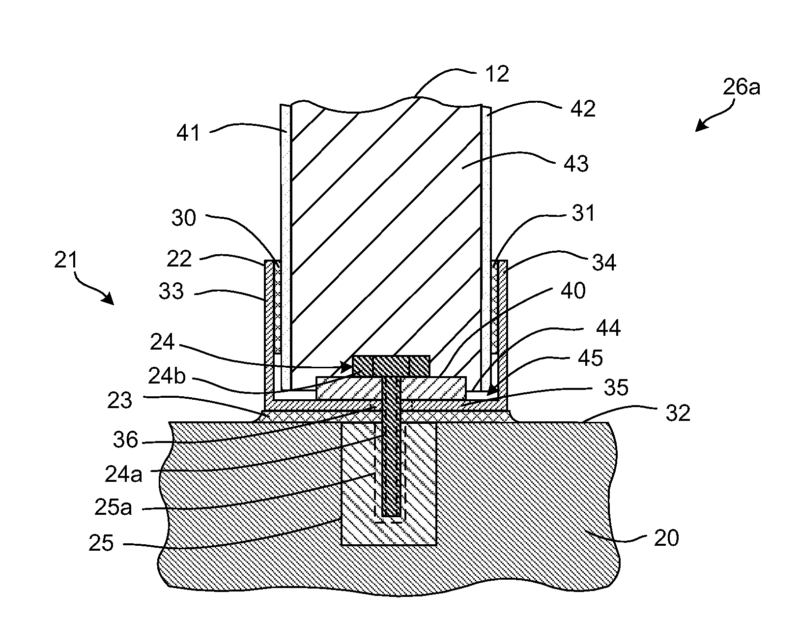 Connection for sandwich panel and foundation