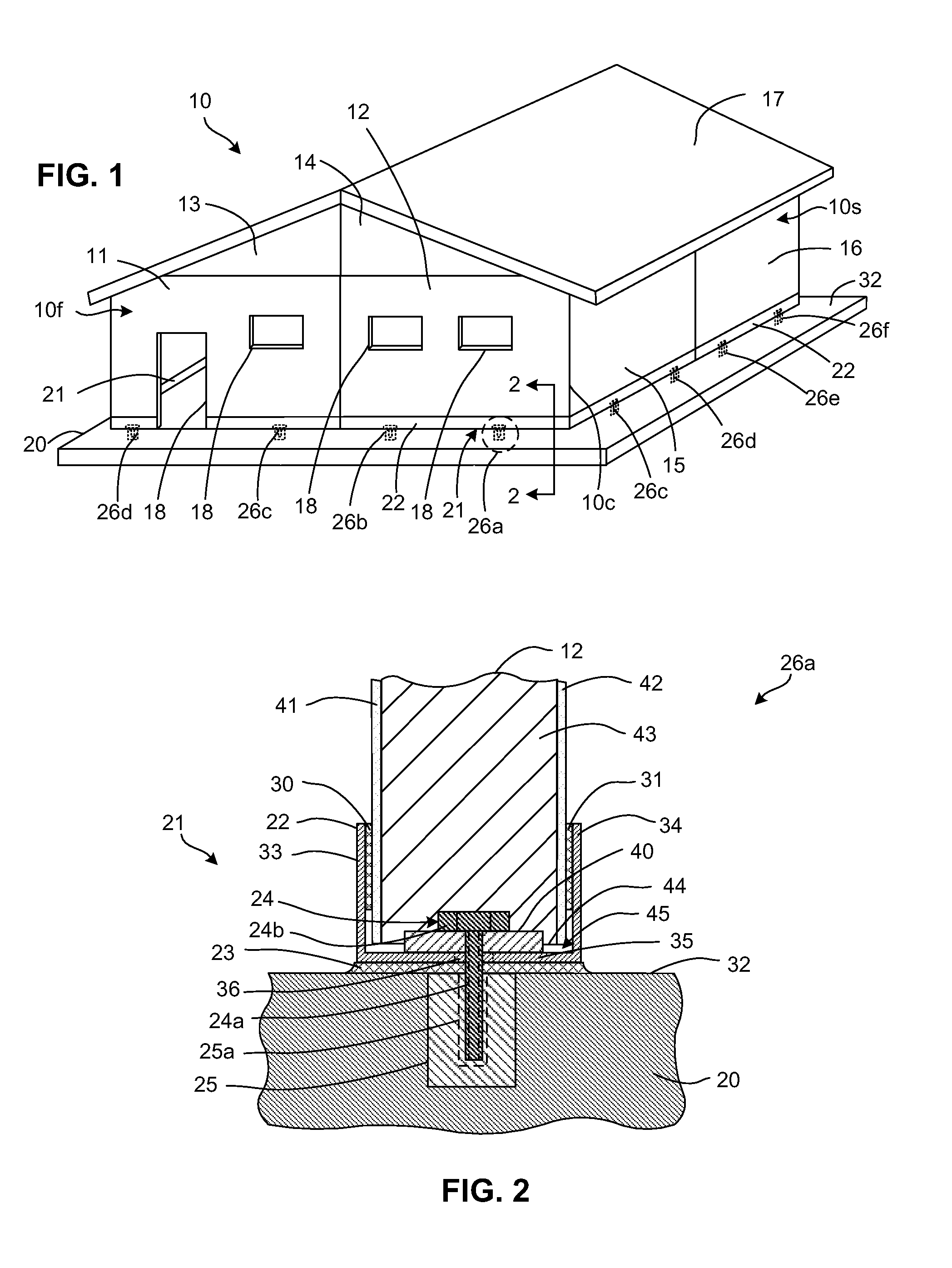 Connection for sandwich panel and foundation