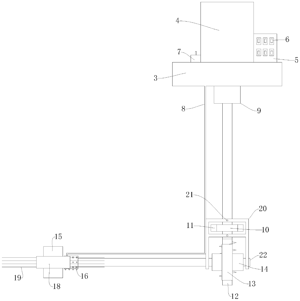 Fully-automatic cleaning device for novel horizontal type chemical storage tank