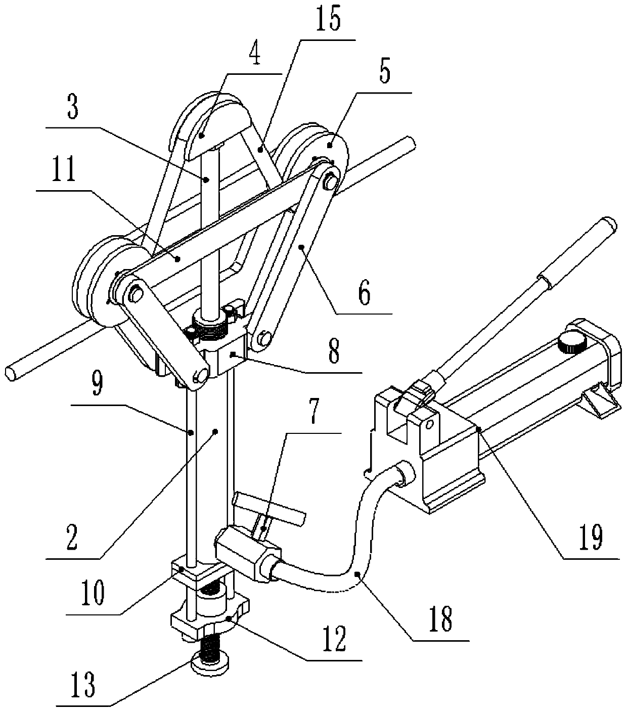 High-altitude tightening device for Dyneema rope