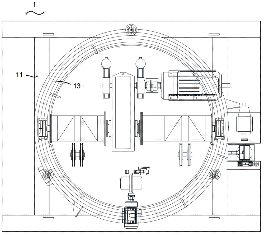 Rotation vehicle of crane