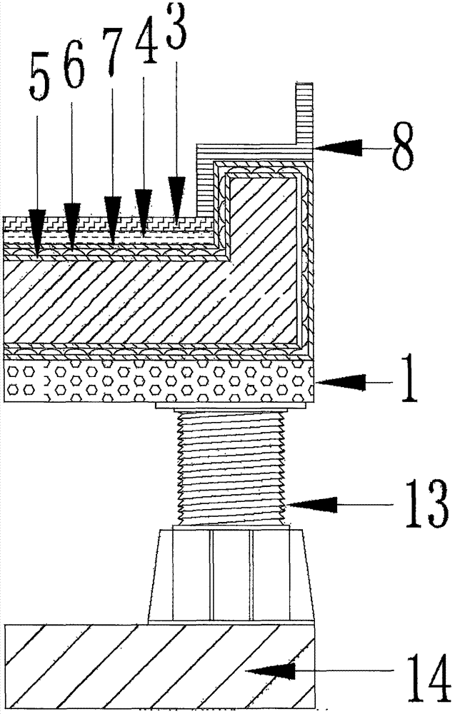 Assembly type overhead ground system for bathroom