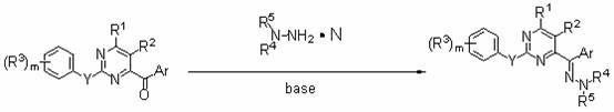 Diaryl pyrimidone hydrazone derivatives and preparation method and application of diaryl pyrimidone hydrazone derivatives