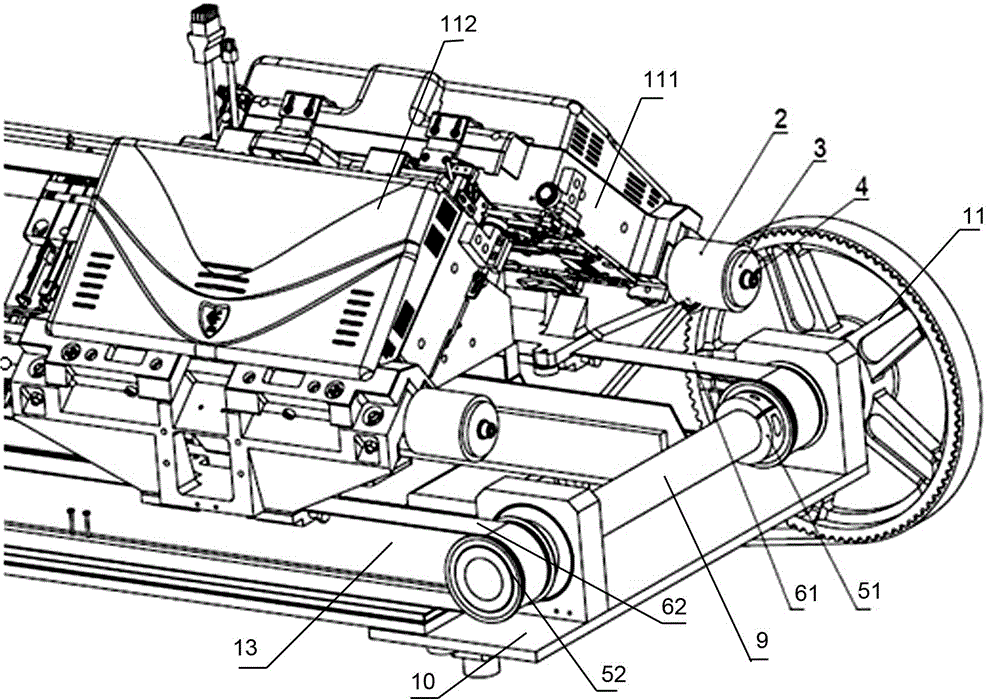 Control device for split nose main drive and impact protection of flat knitting machine