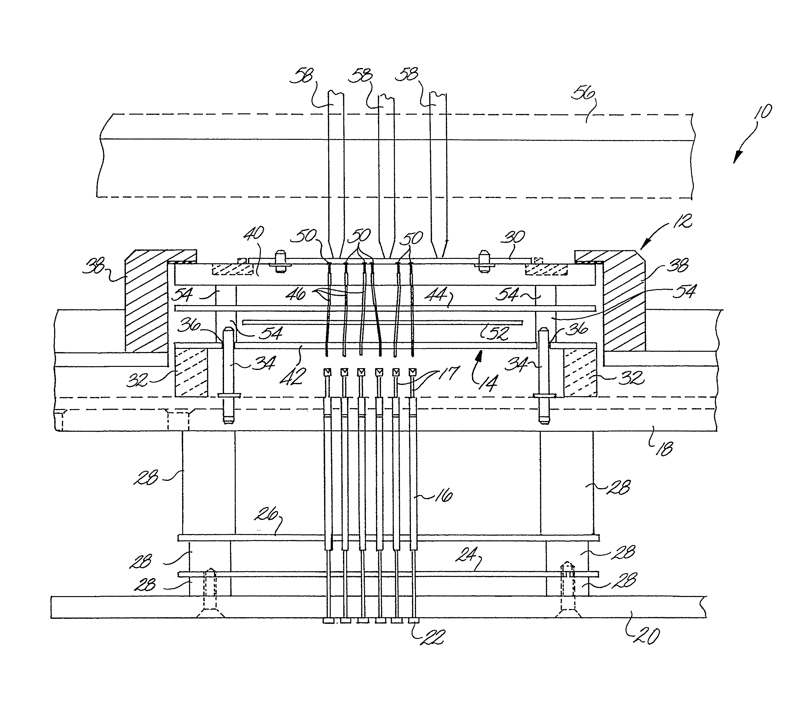 Loaded printed circuit board test fixture and method for manufacturing the same