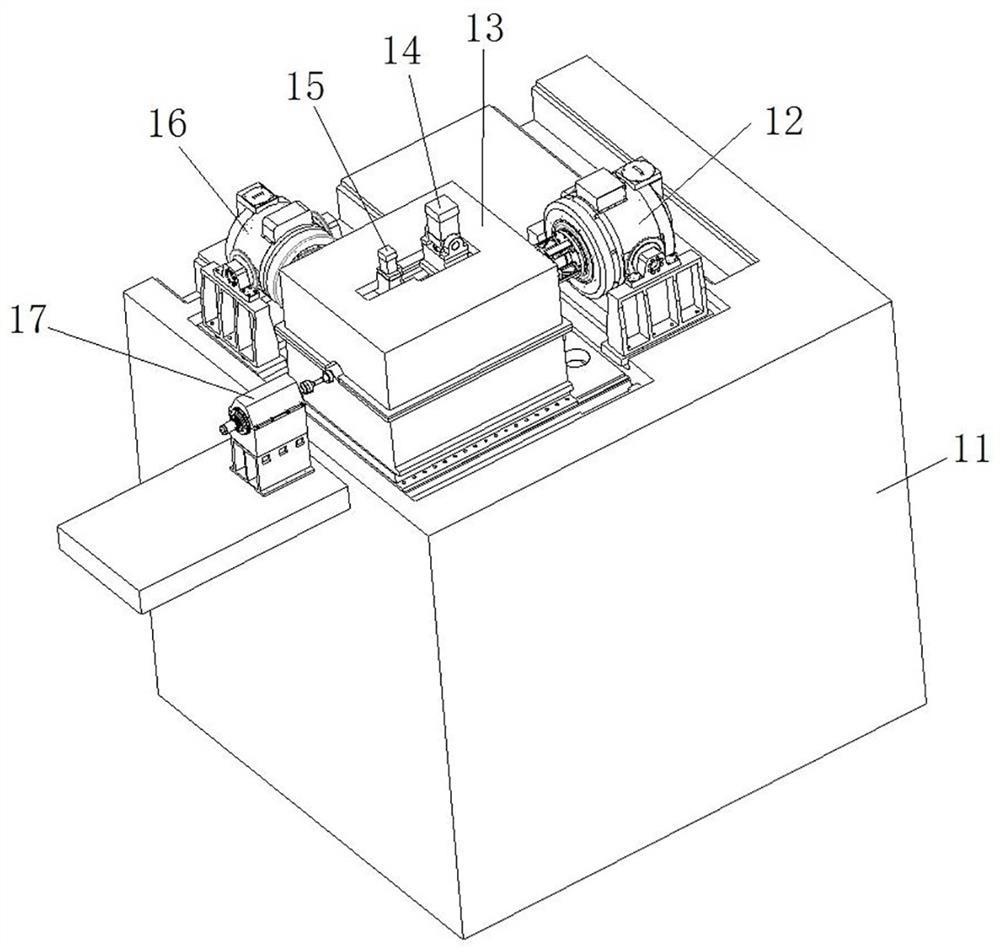 Bearing testing machine based on three-direction vibration