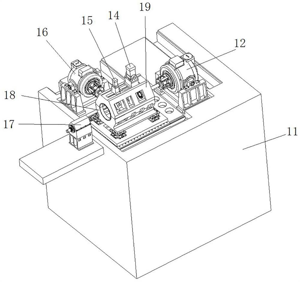 Bearing testing machine based on three-direction vibration