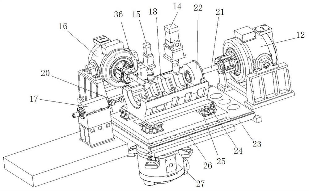 Bearing testing machine based on three-direction vibration