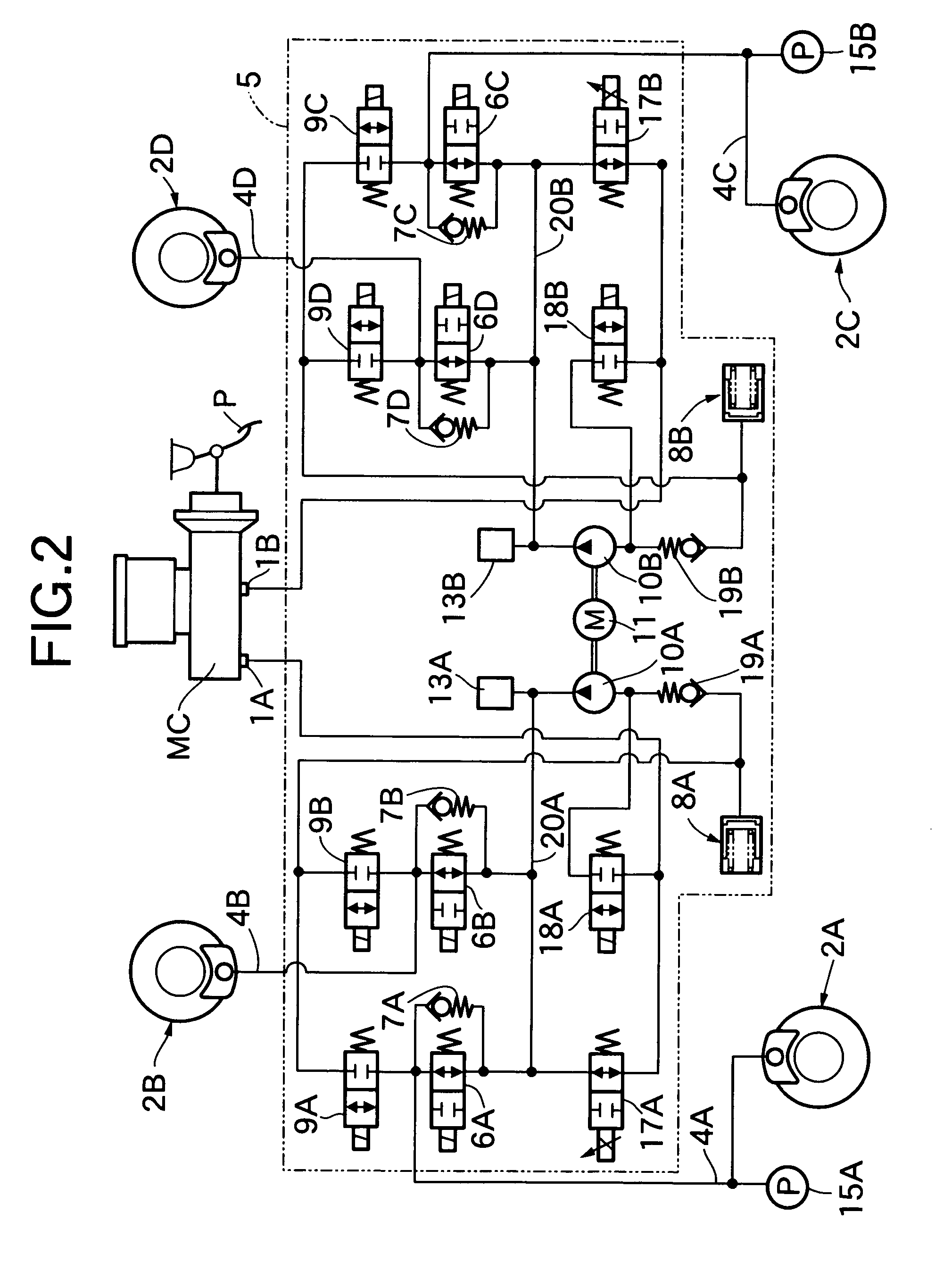 Brake system for vehicle