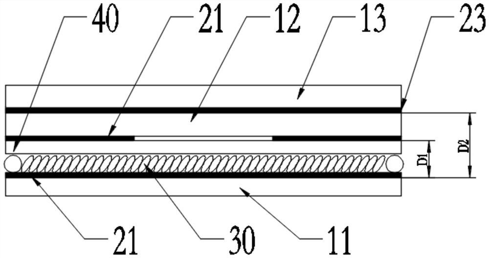 Double-frequency liquid crystal cone lens, control method, adjusting device and laser shaping device