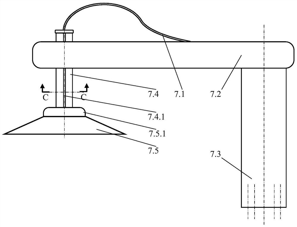 Feeding telescopic rod structure of plate-shaped workpiece hemming device