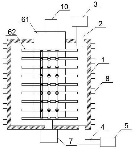 A sensor monocrystalline silicon etching device with uniform etching