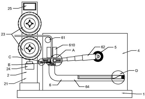 Length metering device for data line production detection