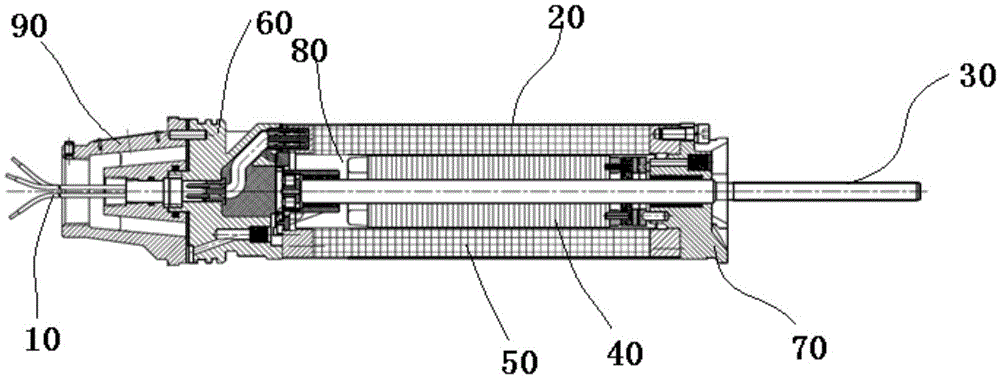 Shield electric motor for oil-submerged pump and preparation method therefor