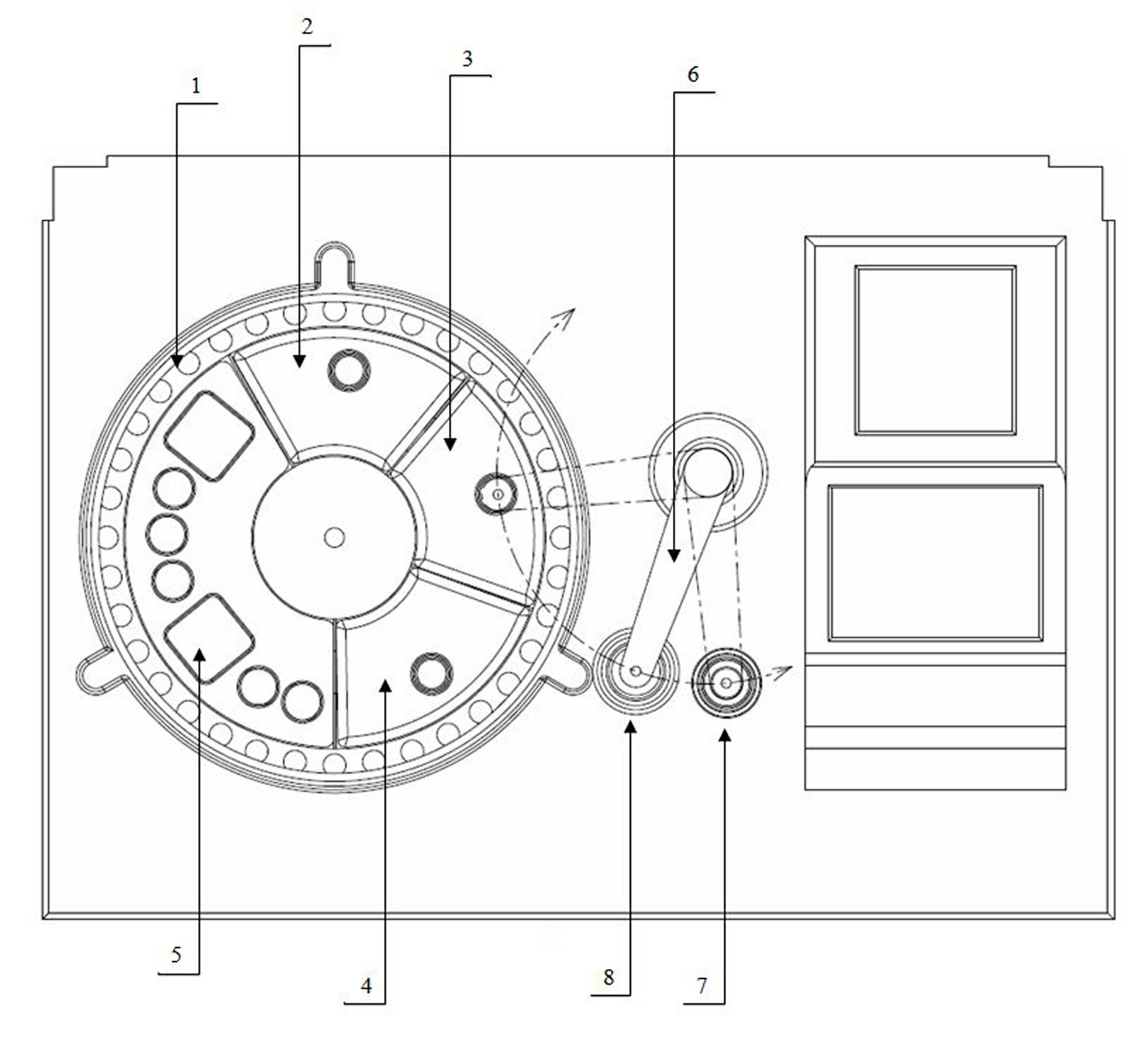 Test instrument for detecting electrolyte item and total carbon dioxide