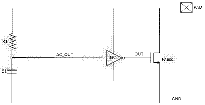 Clamping circuit with alternating current detection and direct current detection functions