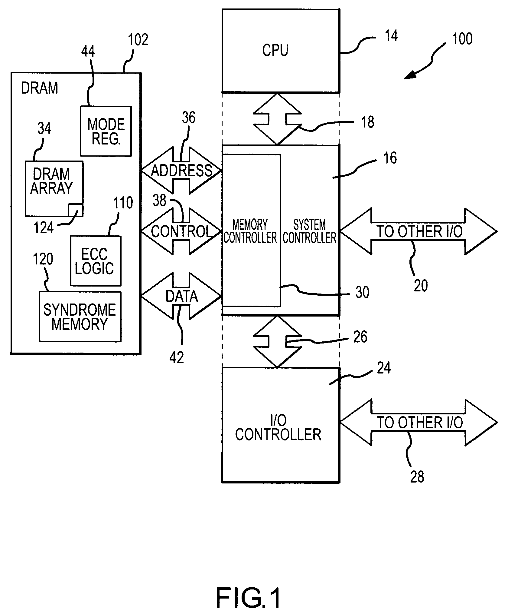 Memory system and method using partial ECC to achieve low power refresh and fast access to data