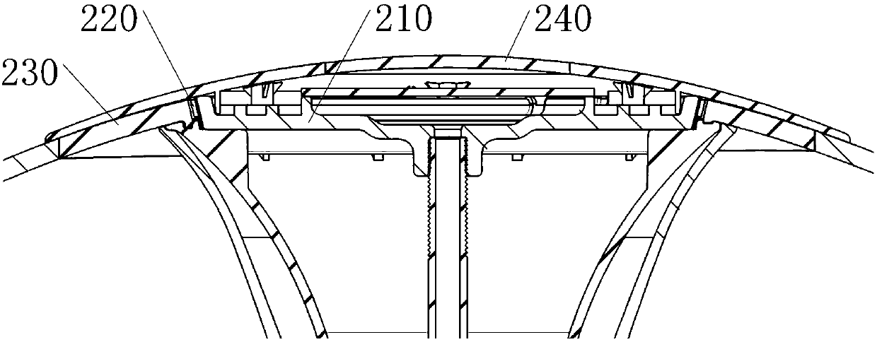 Neck light guide assembly and table lamp