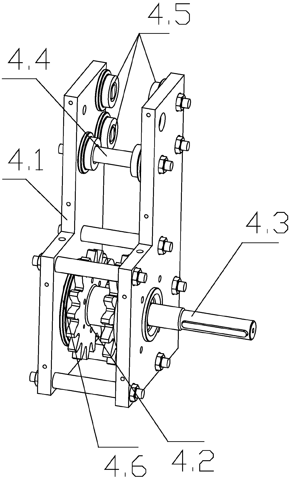 Lifting device in track structure