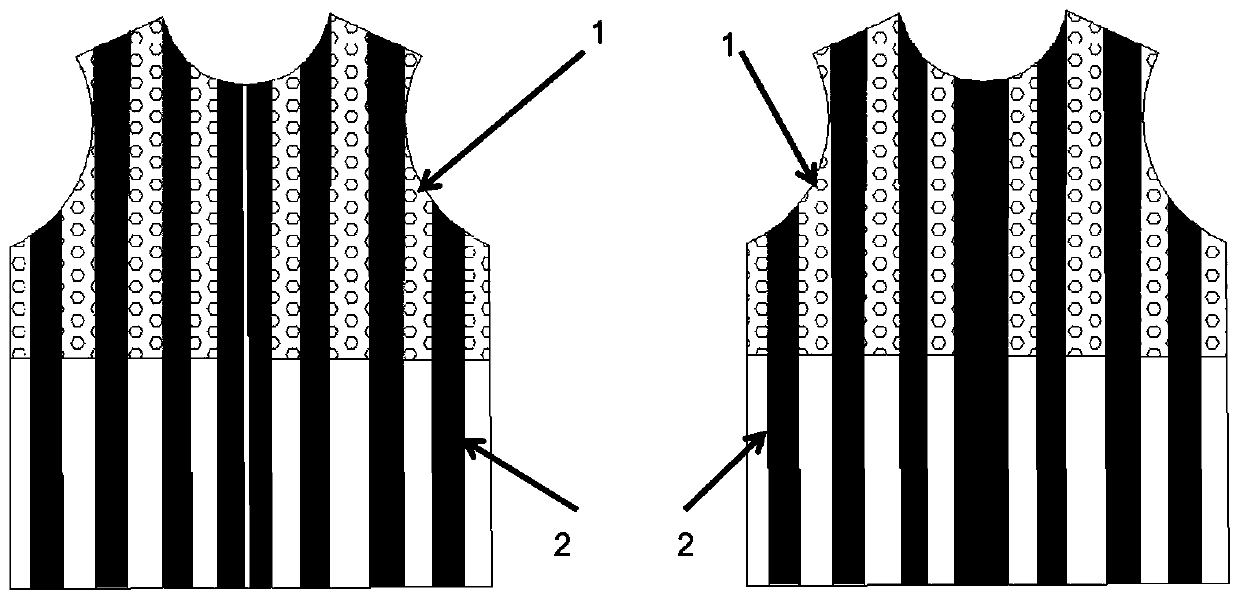 Zebra-stripe bionic cooling suit