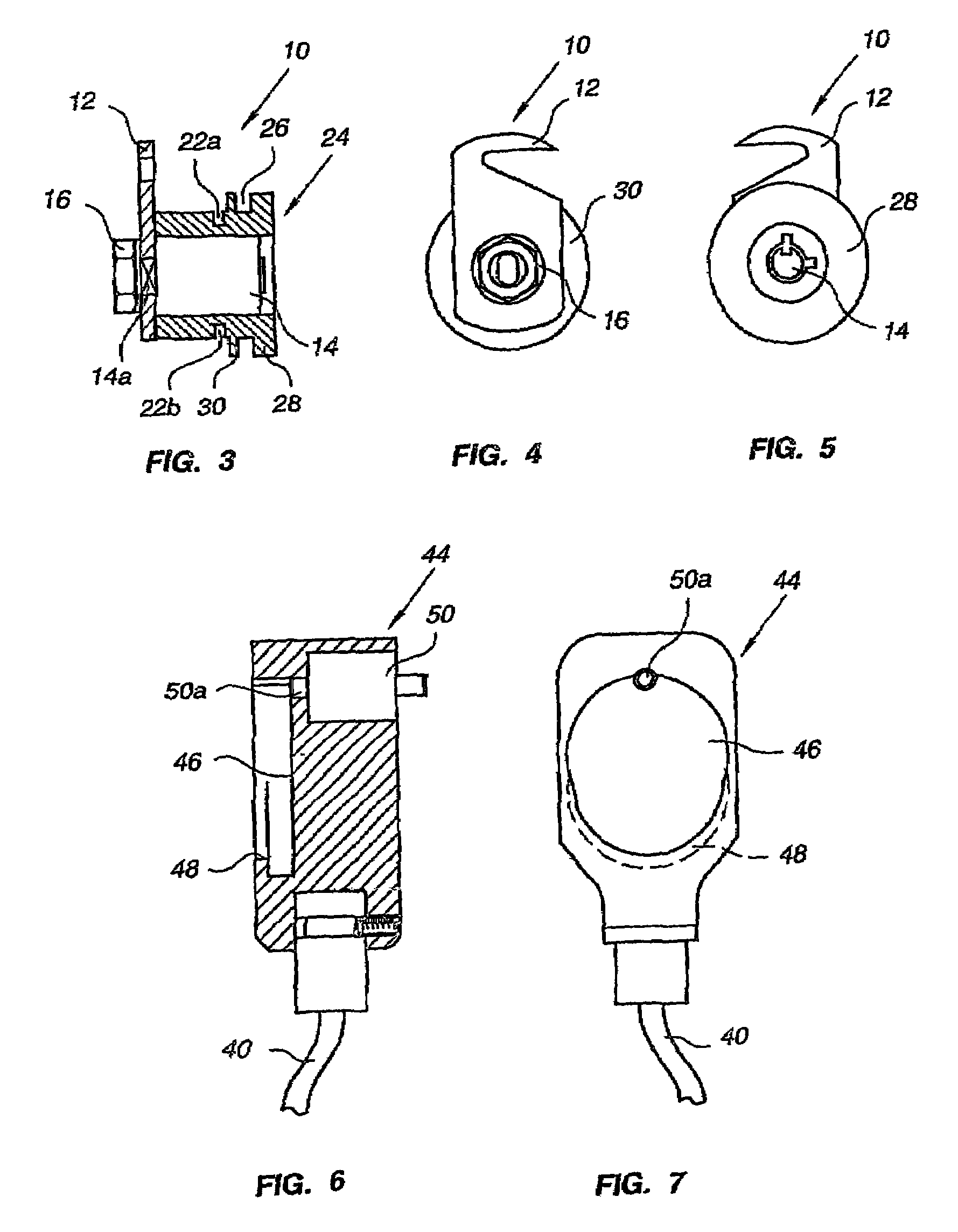 Arrangement for arresting a portable object to a stationary object by a cable