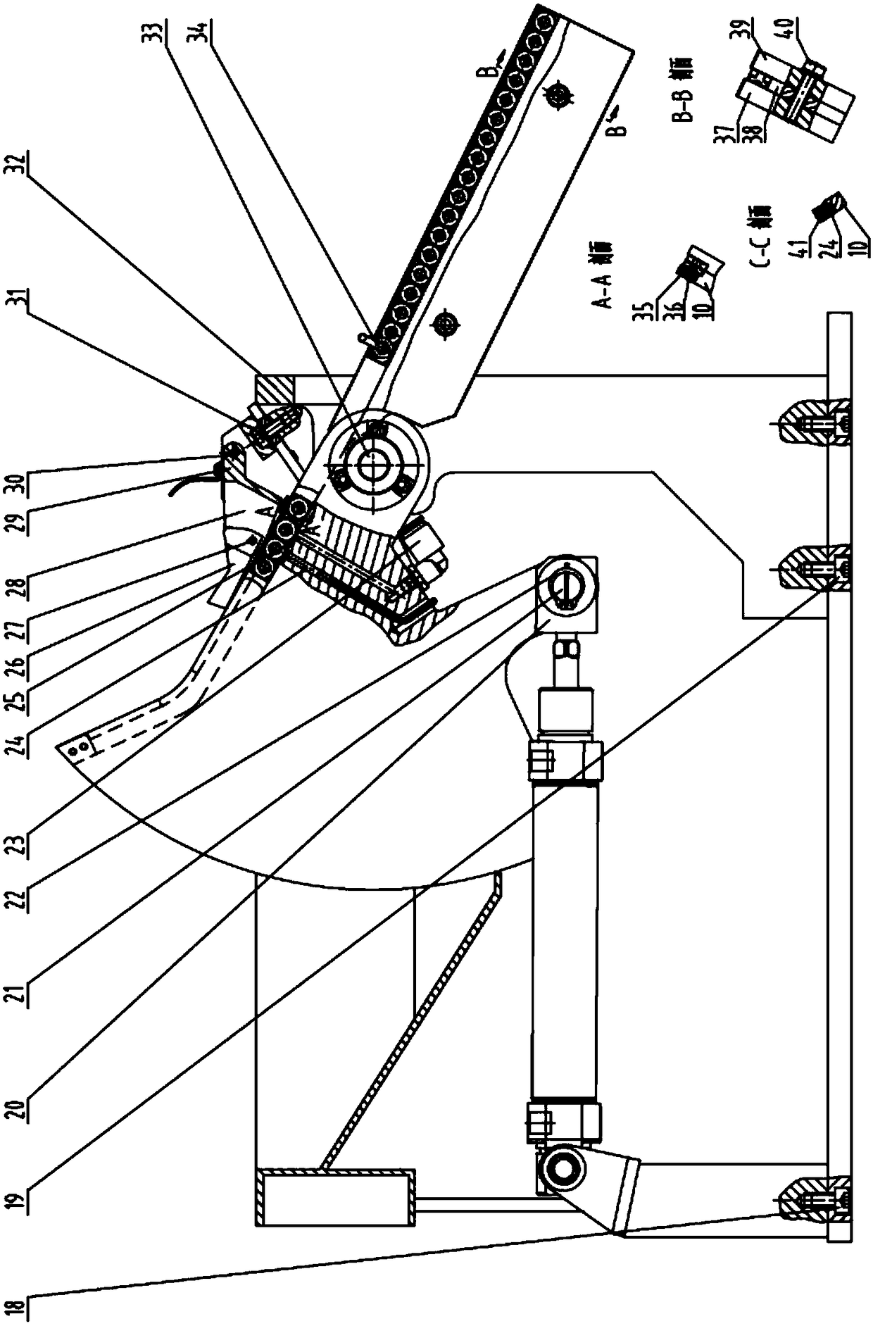 Automatic sorting structure for projection-weld square nut