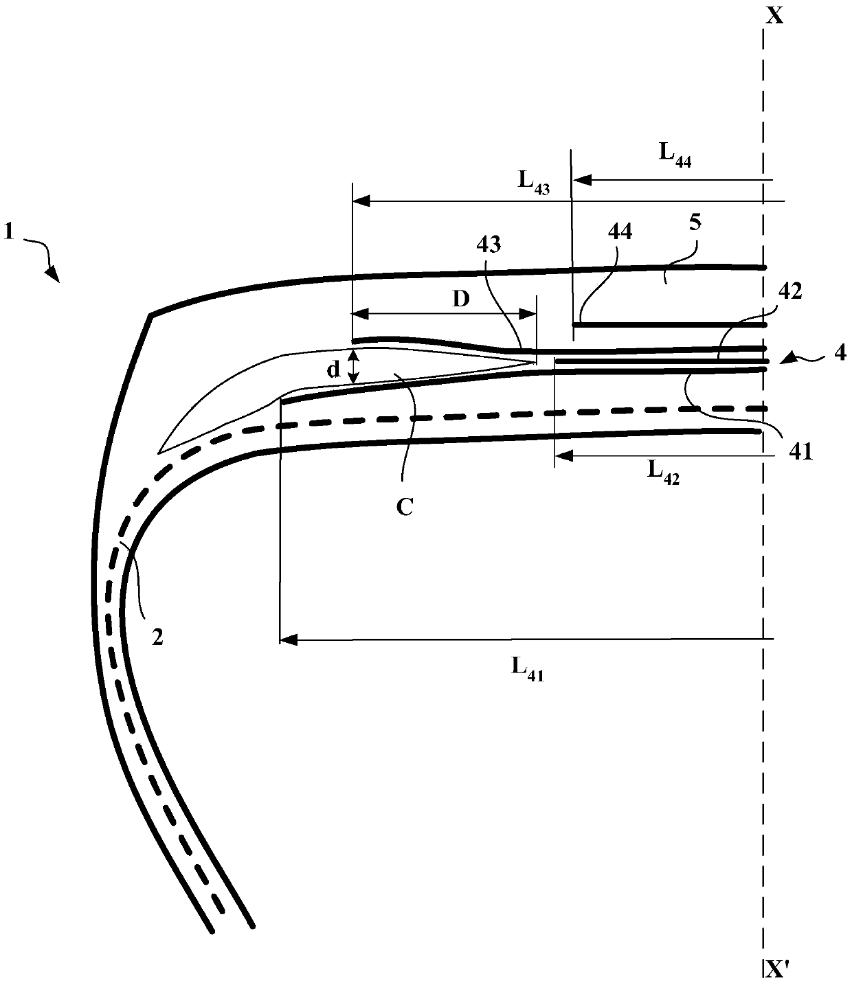 Tyre comprising a layer of circumferential reinforcing elements