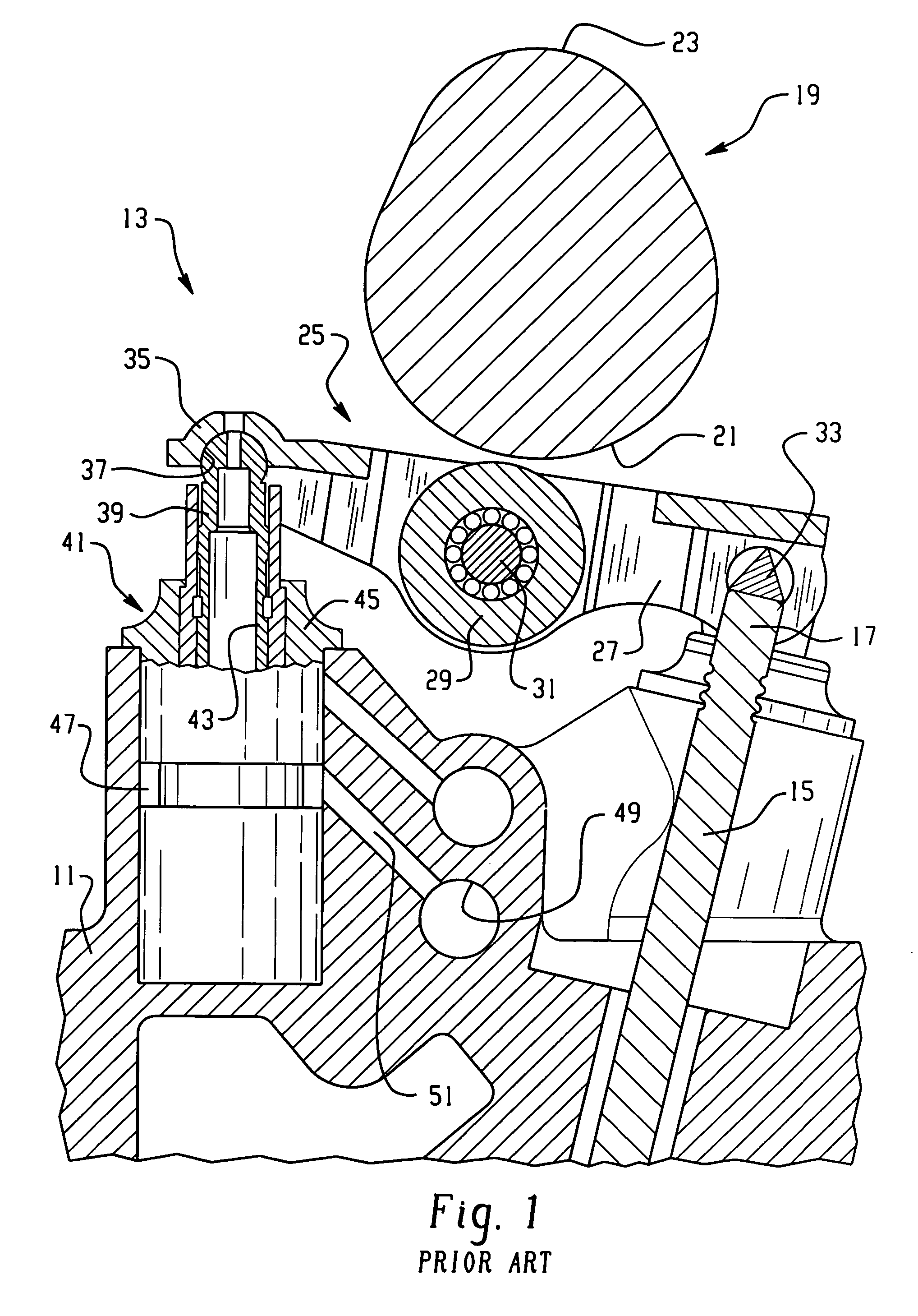 Valve guide for rocker arm assembly