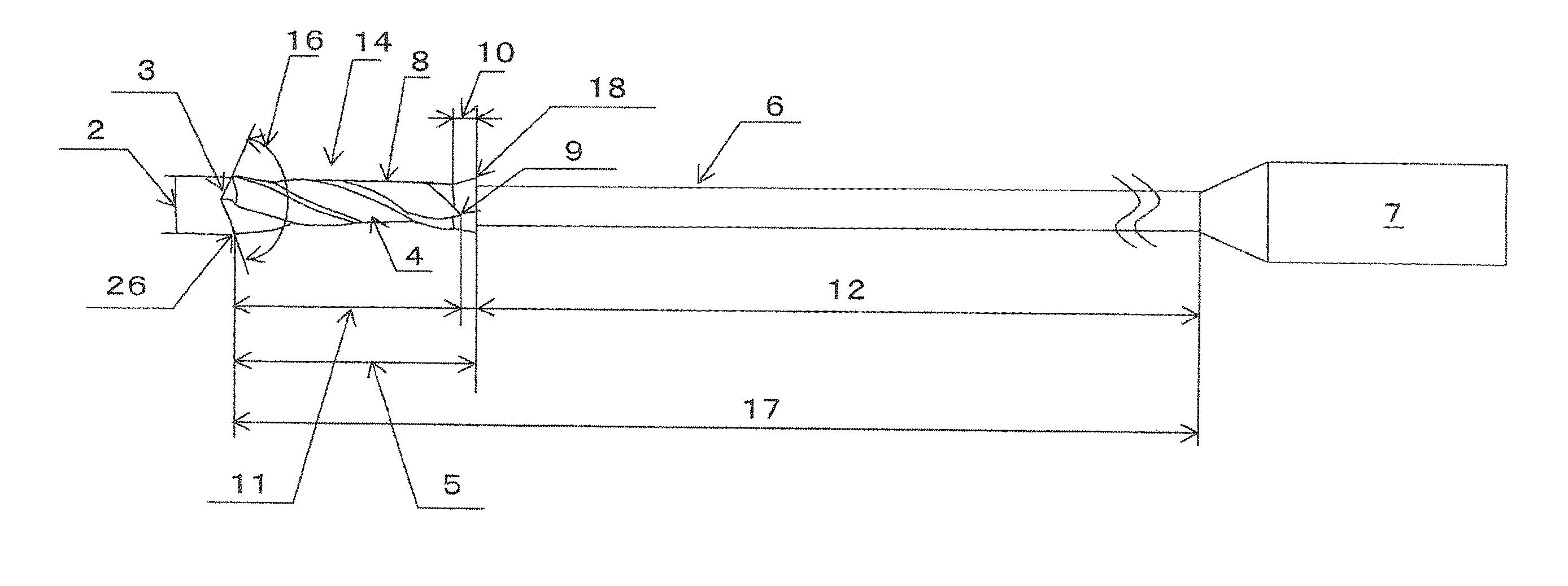 Small-diameter deep hole drill and a micro deep hole drilling method