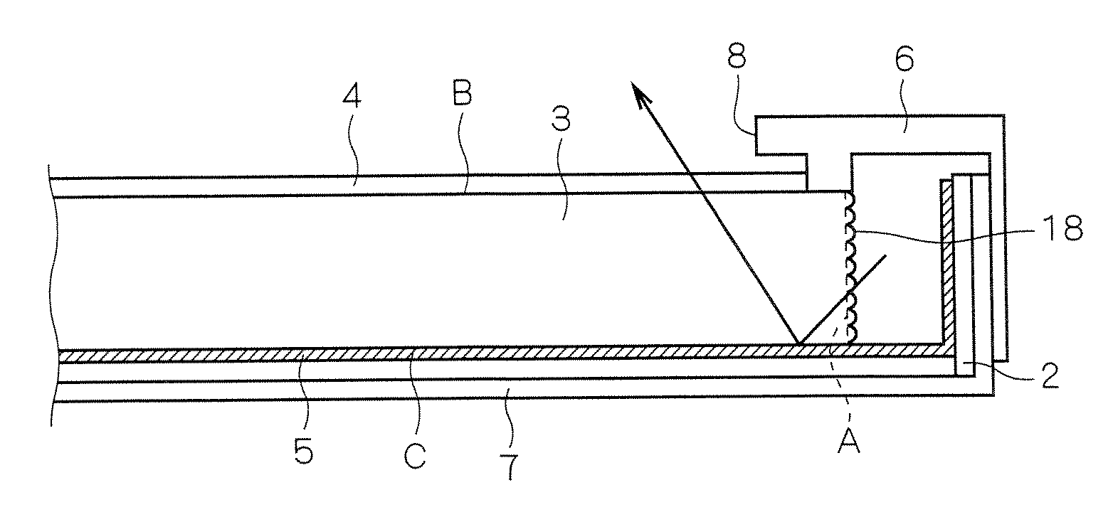 Surface light source device and display device using same