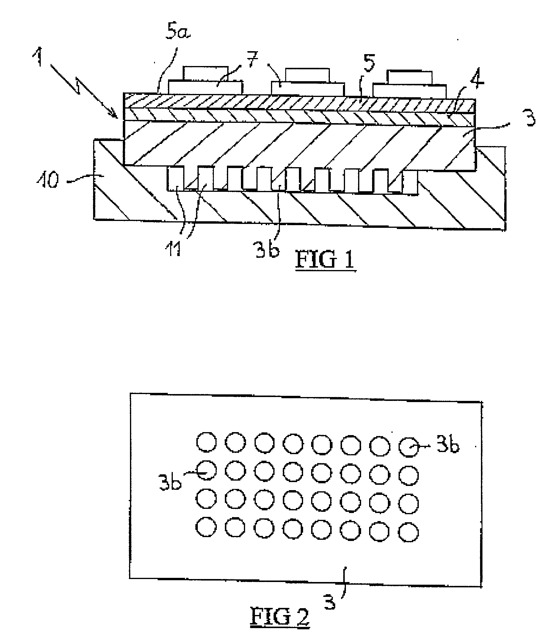 Power module having electronic power components, and a method of manufacturing such a module