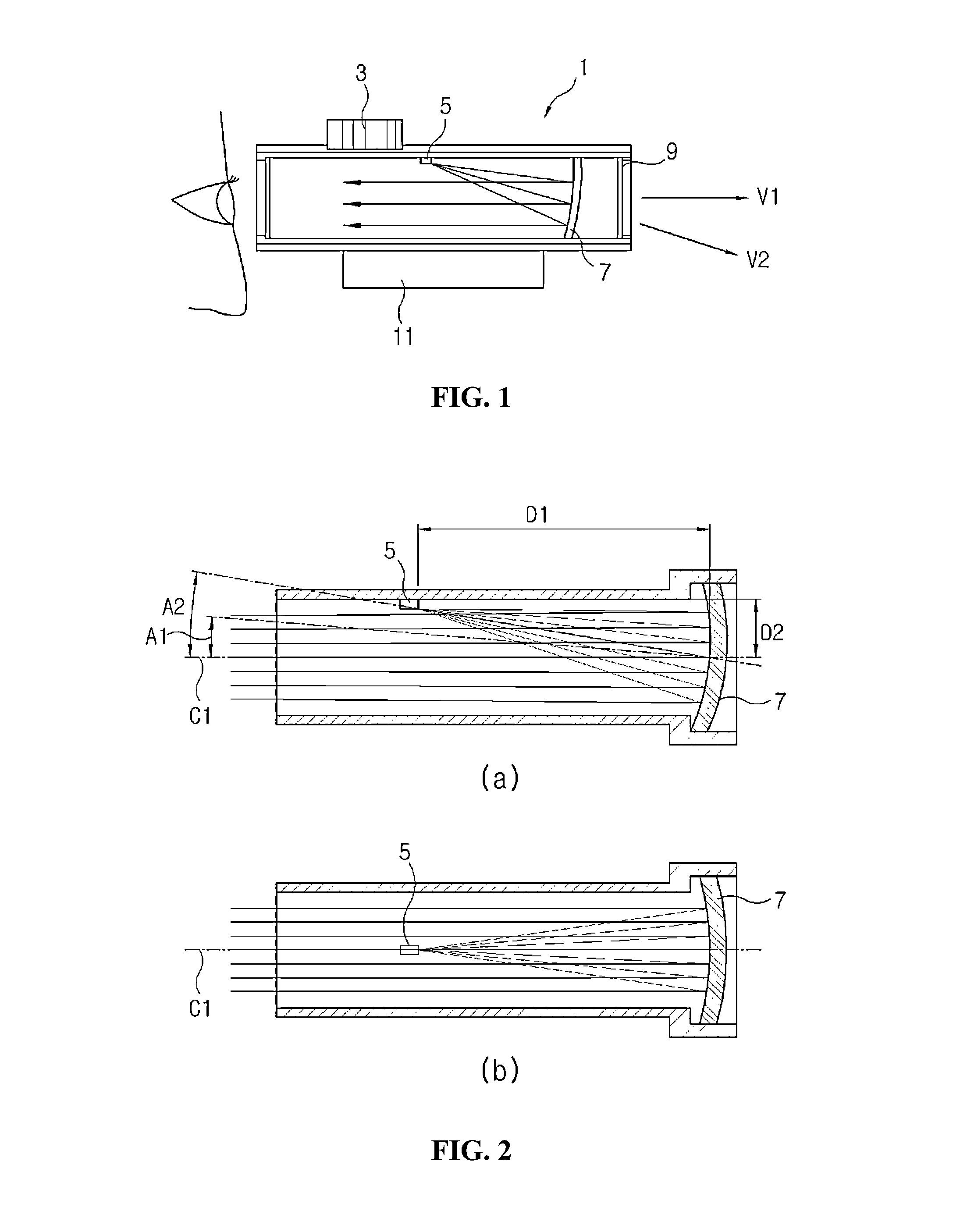 Dot-sight device with polarizers