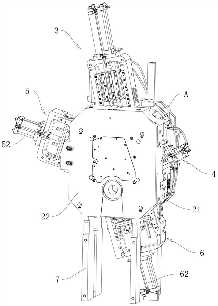 A car armrest skeleton mold