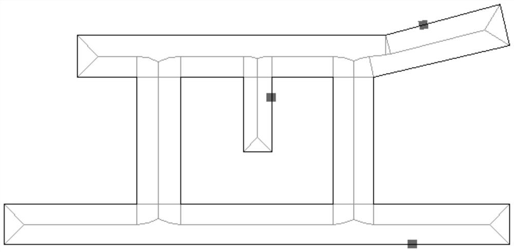 Skeleton extraction and feature recognition method for plane traffic space of building