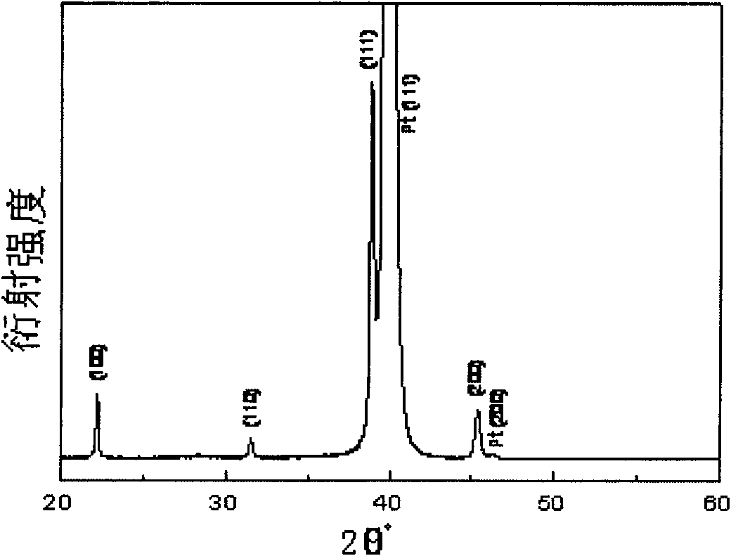 Method for preparing lead magnesium niobate-lead titanate ferroelectric thin film