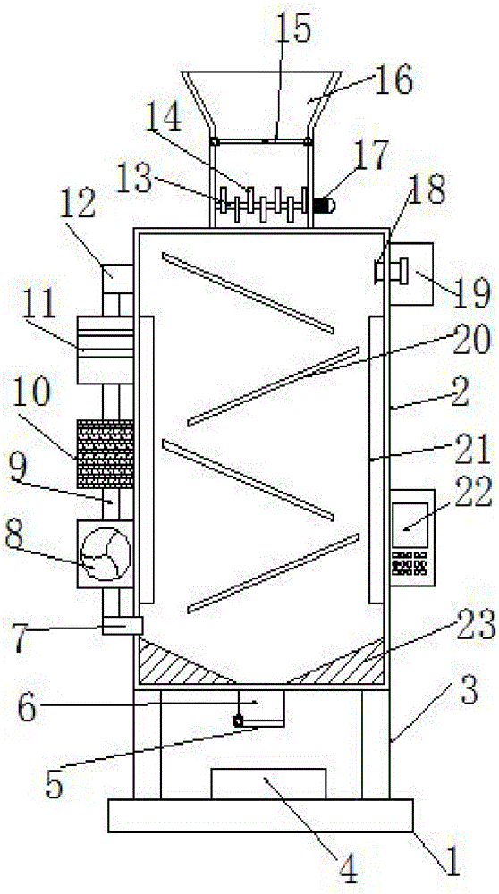 Environment-friendly anti-blocking tea leaf drying machine