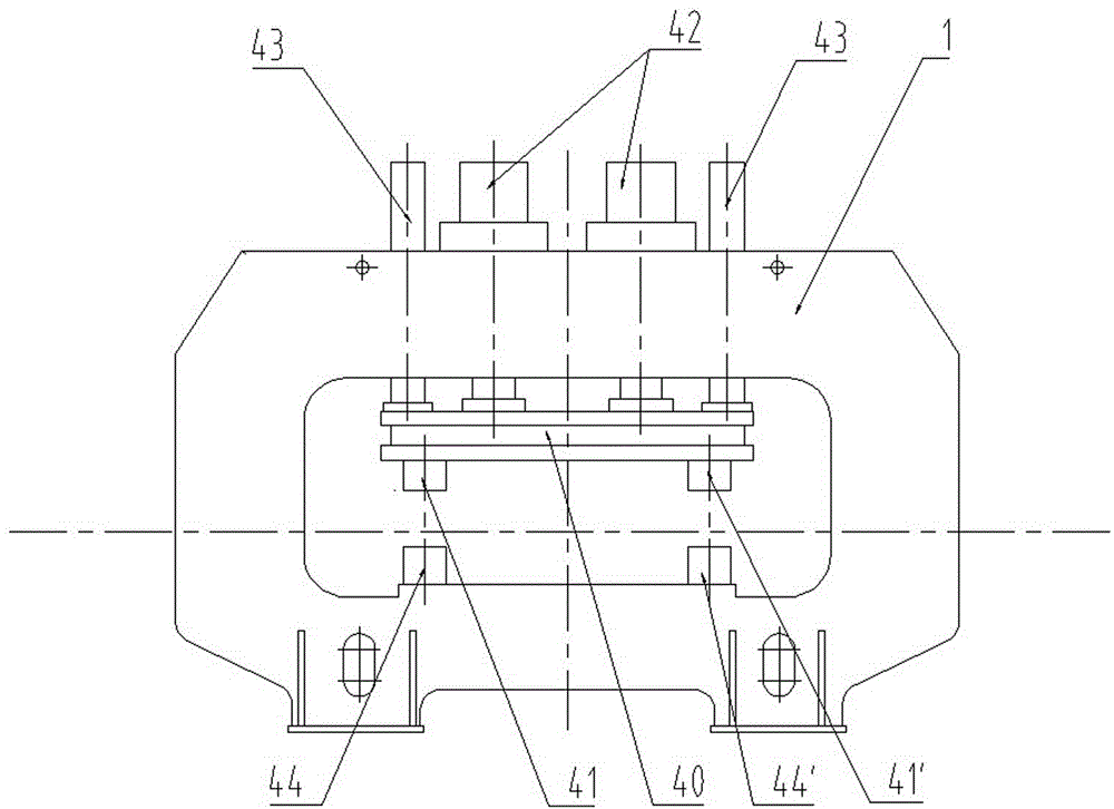 Automotive stabilization rod double-end one-time forging and forming device and using method thereof