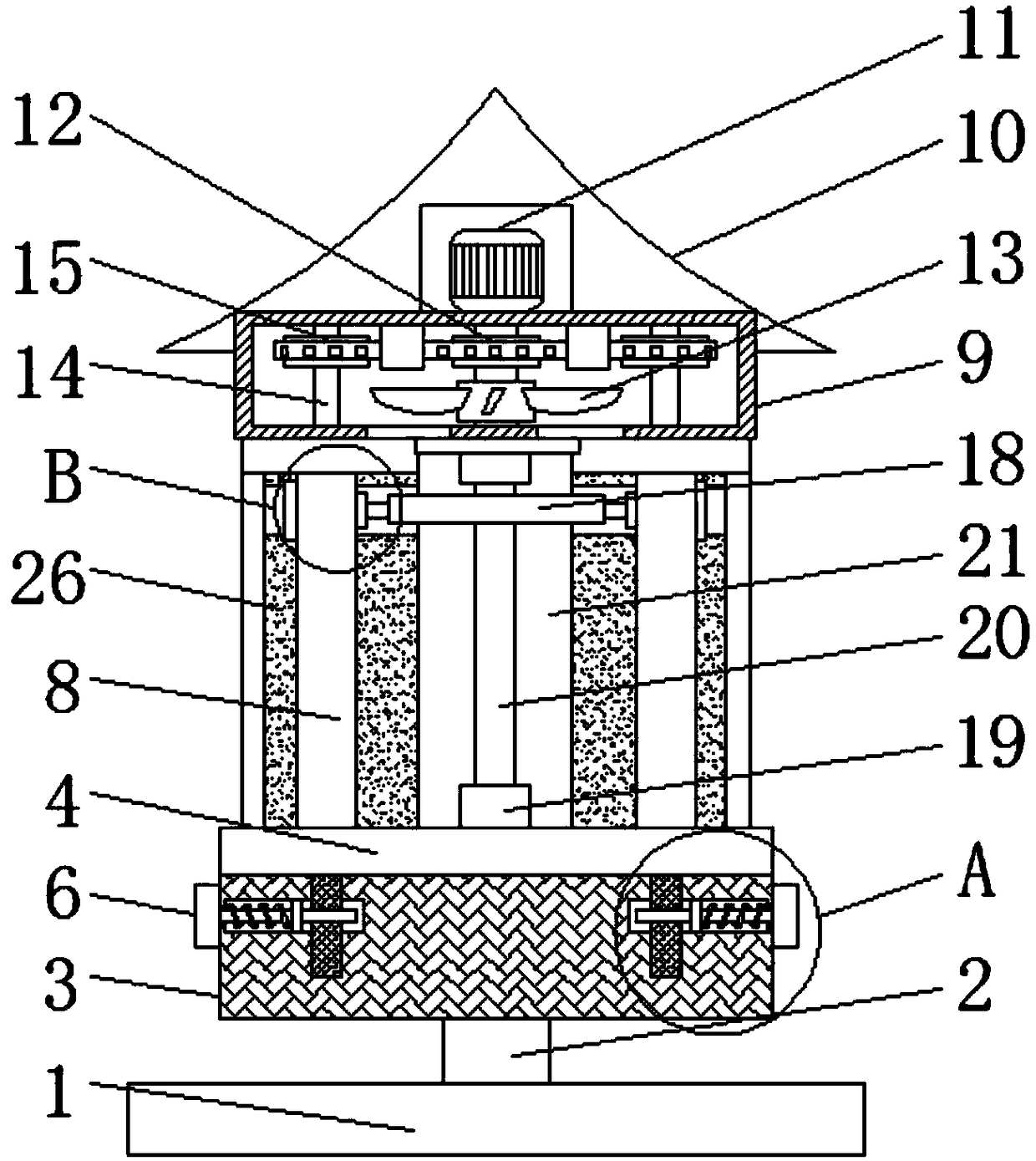 LED lamp with efficient insect repelling function