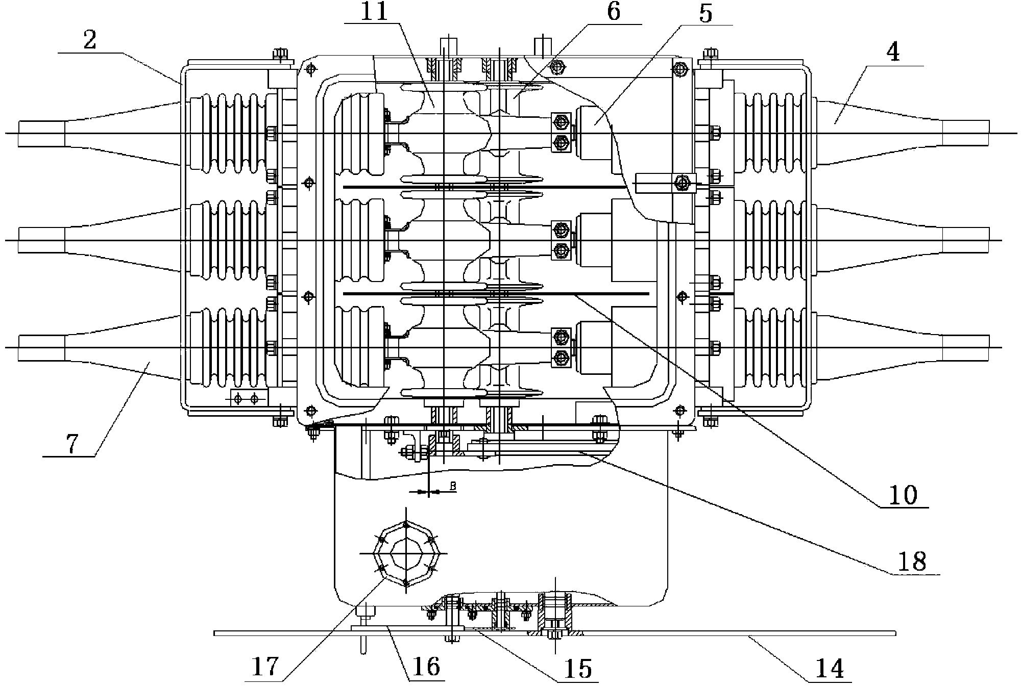 10kv pole-mounted vacuum load switch