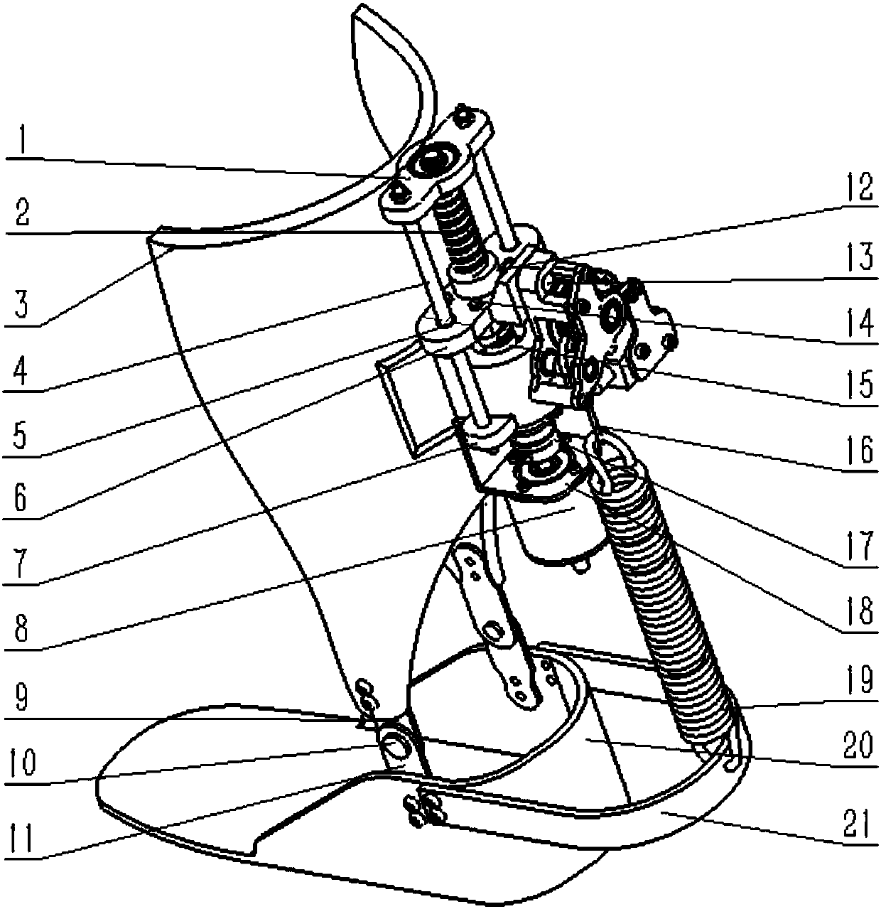 Ankle joint exoskeleton based on elastic element rigidity switching mechanism