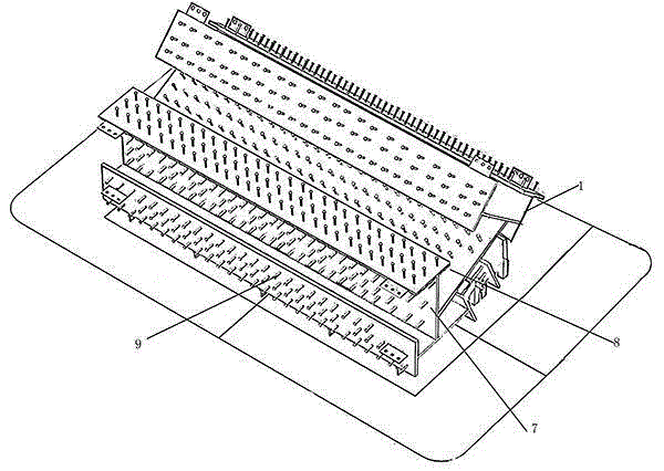 Steel rib double-T-shaped column and manufacturing method thereof