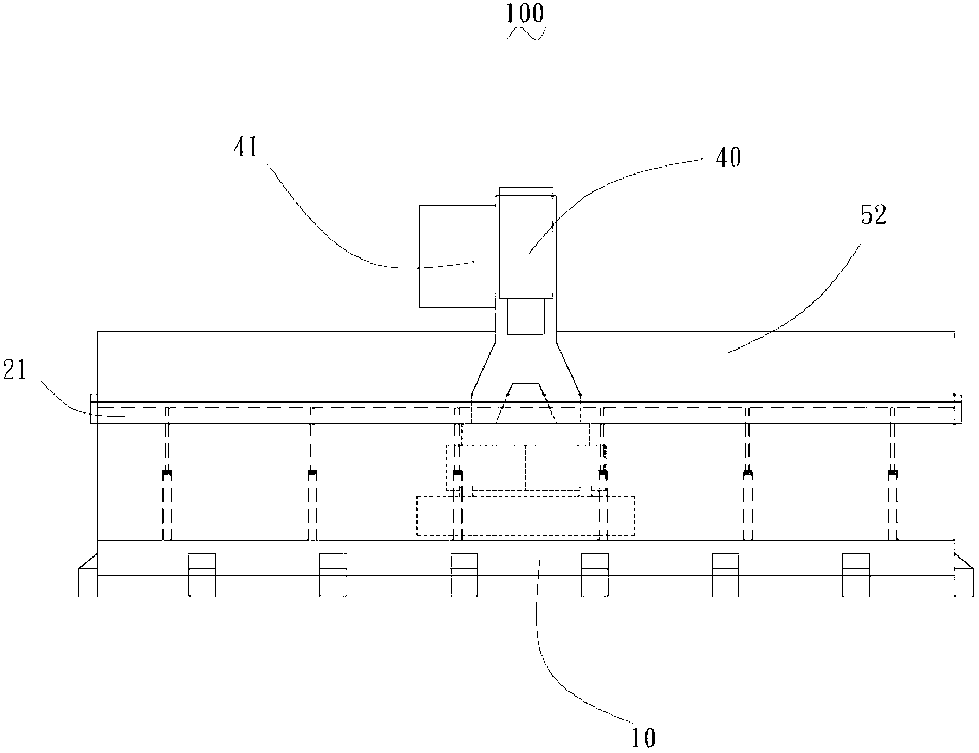 Vertical machine tool with double workbenches