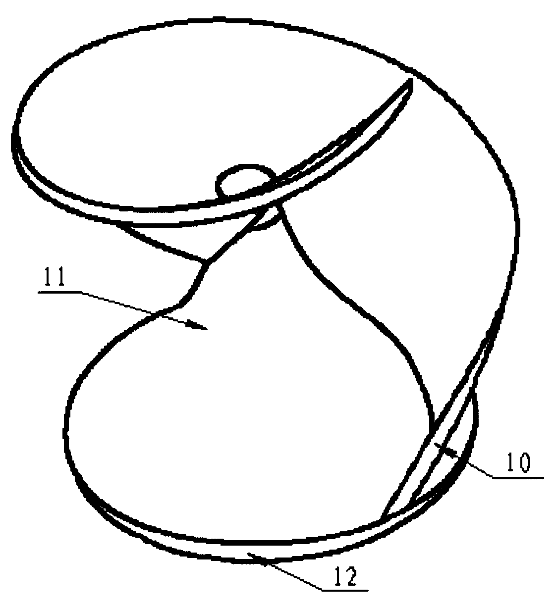 Method for eliminating unbalanced force of single-blade pump impeller