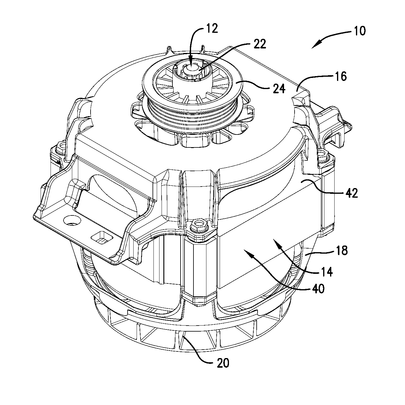 3-phase permanent magnet motor or generator having variable stator teeth