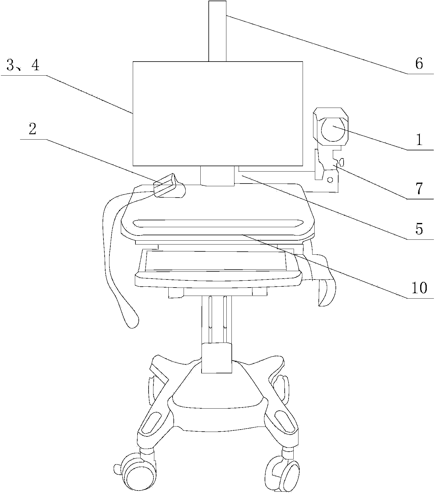 Double-checking comprehensive diagnostic apparatus utilizing infrared thermography and guide pressure-sensitive palpation and detection method of diagnostic apparatus