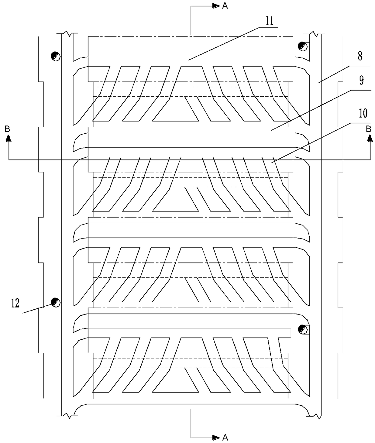 Three-step stoping method suitable for deep, heavy and large ore deposit