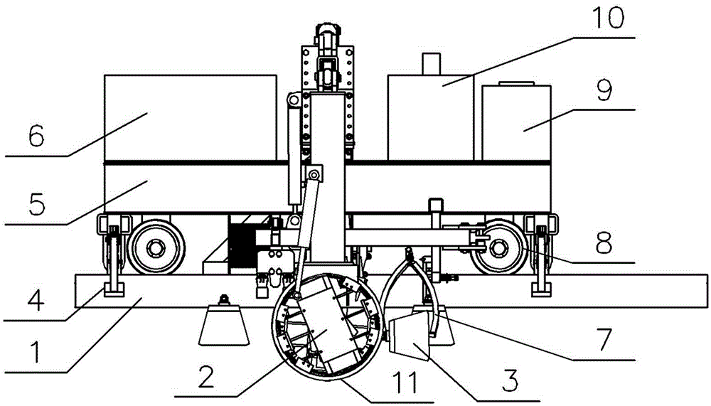 Side-tipping single-sleeper pulling and replacing device