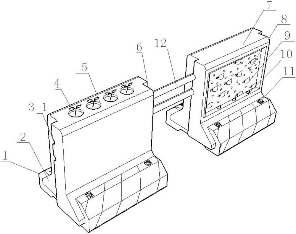 Multifunctional ecological isolation pier