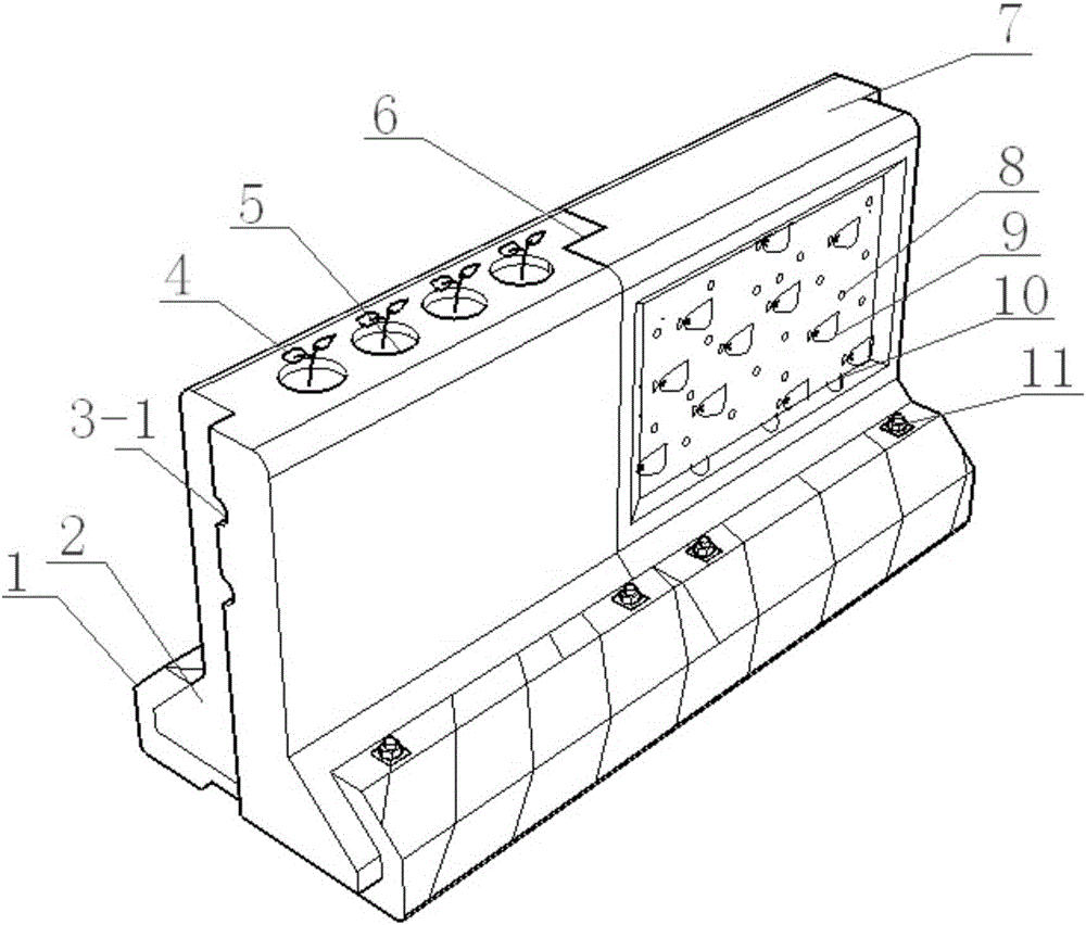 Multifunctional ecological isolation pier