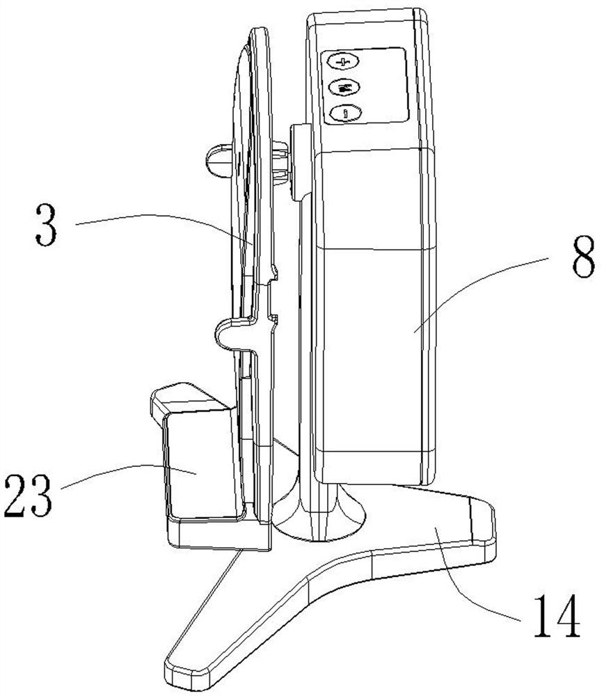 Device for calculating step number by swinging mobile communication terminal